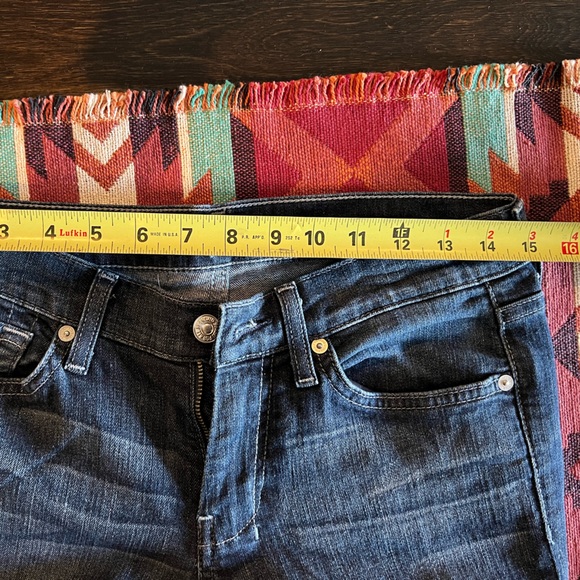 7FAMK dojo dark wash 27x32 jeans - Picture 2 of 7